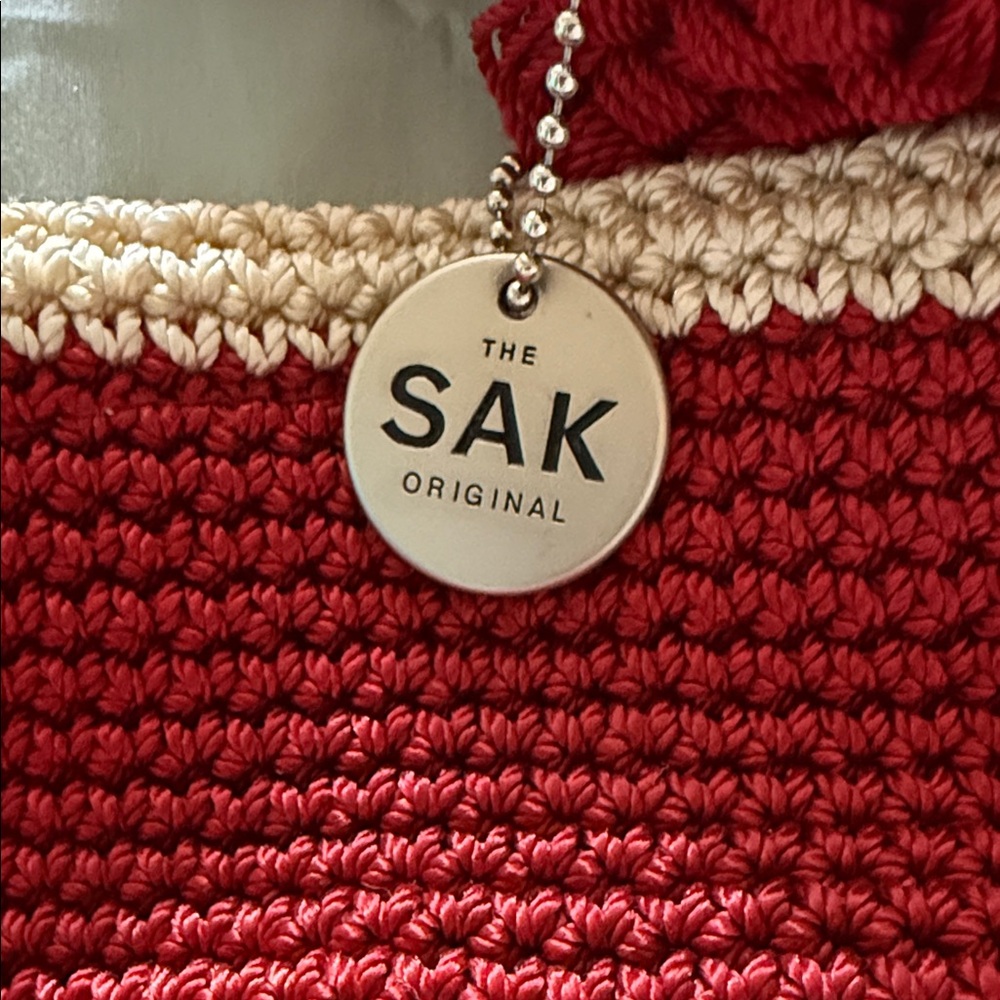 The Sak Red and Cream Shoulder Bag - Picture 2 of 4